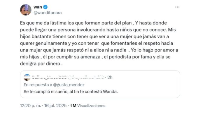 Wanda Nara recargada